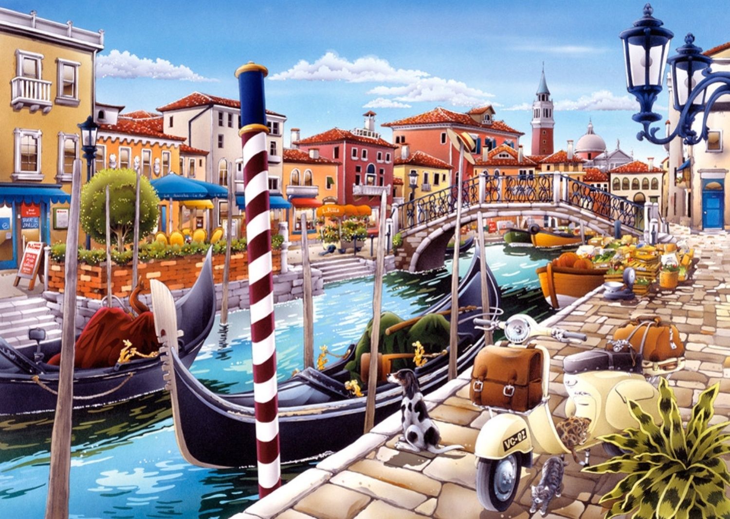 Castorland Venedik Kanal Puzzle Par A