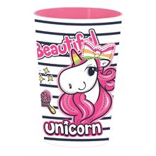 Unicorn 340 ml Plastik Bardak - Kız Çocuk - Parti, Piknik, Günlük