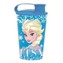 Frozen Elsa Lisanslı 340 ml Kapaklı Mavi Bardak - Kız Çocuk