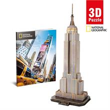 CubicFun 66 Parça National Geographic Empire State Binası 3 Boyutlu Maket Puzzle