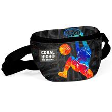 Coral High Gri Basketbol Baskılı Erkek Çocuk Bel Çantası