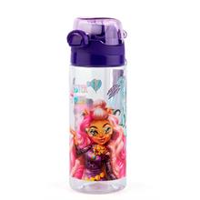 Monster High 500 ml Pipetli Mor Kapaklı Plastik Matara Suluk - Kız Çocuk