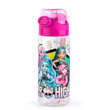 Monster High Pipetli 500 ml Plastik Matara Suluk Pembe Kız Çocuk