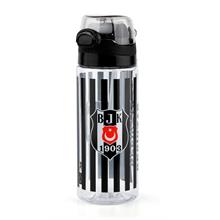 Beşiktaş Sİyah/Beyaz Pipetli Erkek Çocuk Okul Matarası 500 ml