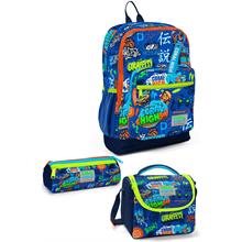 Coral High Kids Saks Grafiti Desenli 3lü Okul Çanta Seti SET0123767