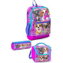 Coral High Kids Pembe Köpek Desenli 3lü Okul Çanta Seti SET0123750