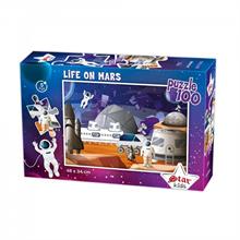 Star Puzzle 100 Parçalık Çocuk Puzzle - Mars ta Yaşam