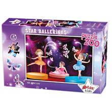 Star Puzzle 200 Parçalık Çocuk Puzzle/Yapboz - Star Balerinler