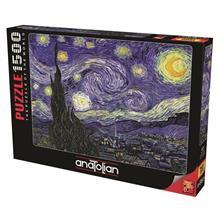 Anatolian 1500 Parça Yıldızlı Gece Puzzle - Vincent Van Gogh