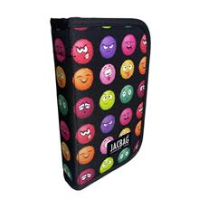 Jacbag Emoji Sert Kapaklı Lastikli Düzenleyici Organizer Kalemlik